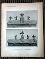 zz-lusc19,tafel 090 benin nigeria,bronze-haus mit figur und vogel
